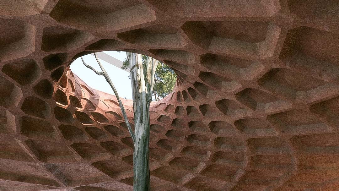 Gibba Gunya earthen vaults. Doug and Wolf Visualisation